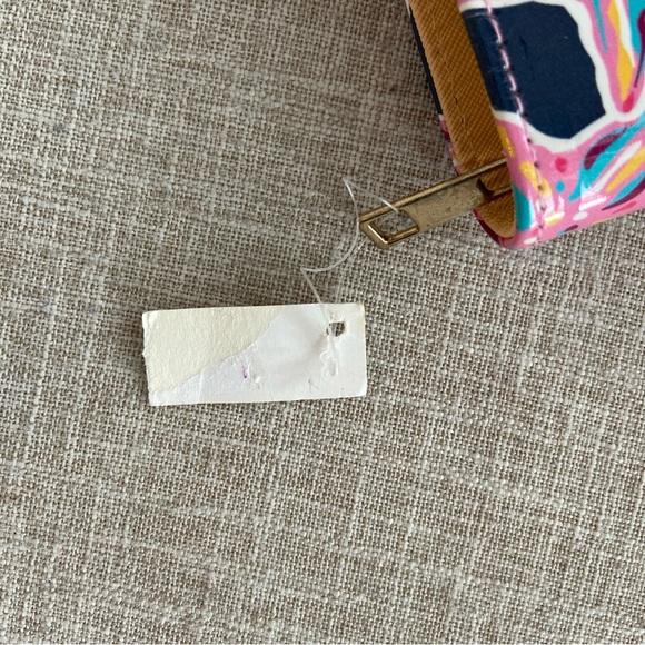 NWT! Simply Southern Wallet / Clutch Large Zip Accordion Starfish Blue Pink Gold - Picture 4 of 10